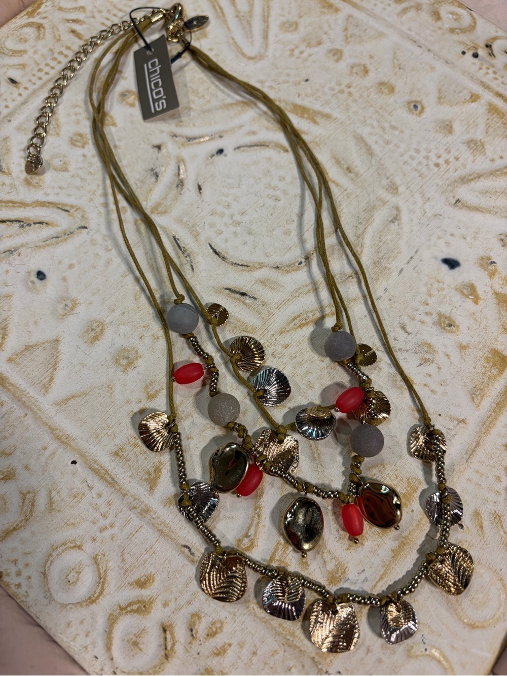 Chico's Gold-Tone Layered Necklace